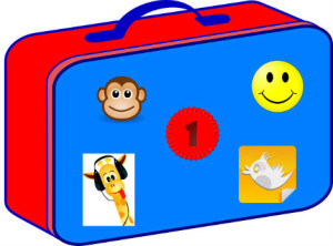 lunch box with stickers