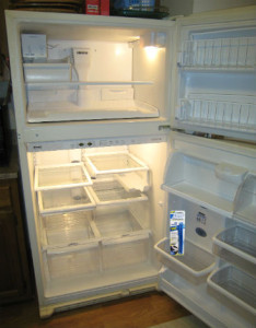 open refrigerator