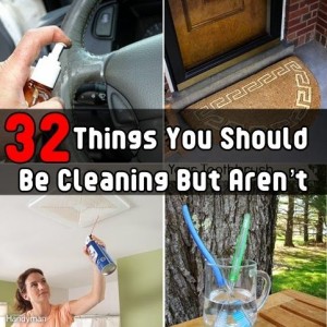 Article title with household cleaning photos